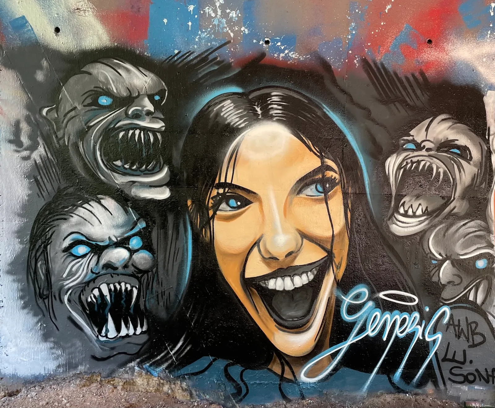 The girl and the monsters