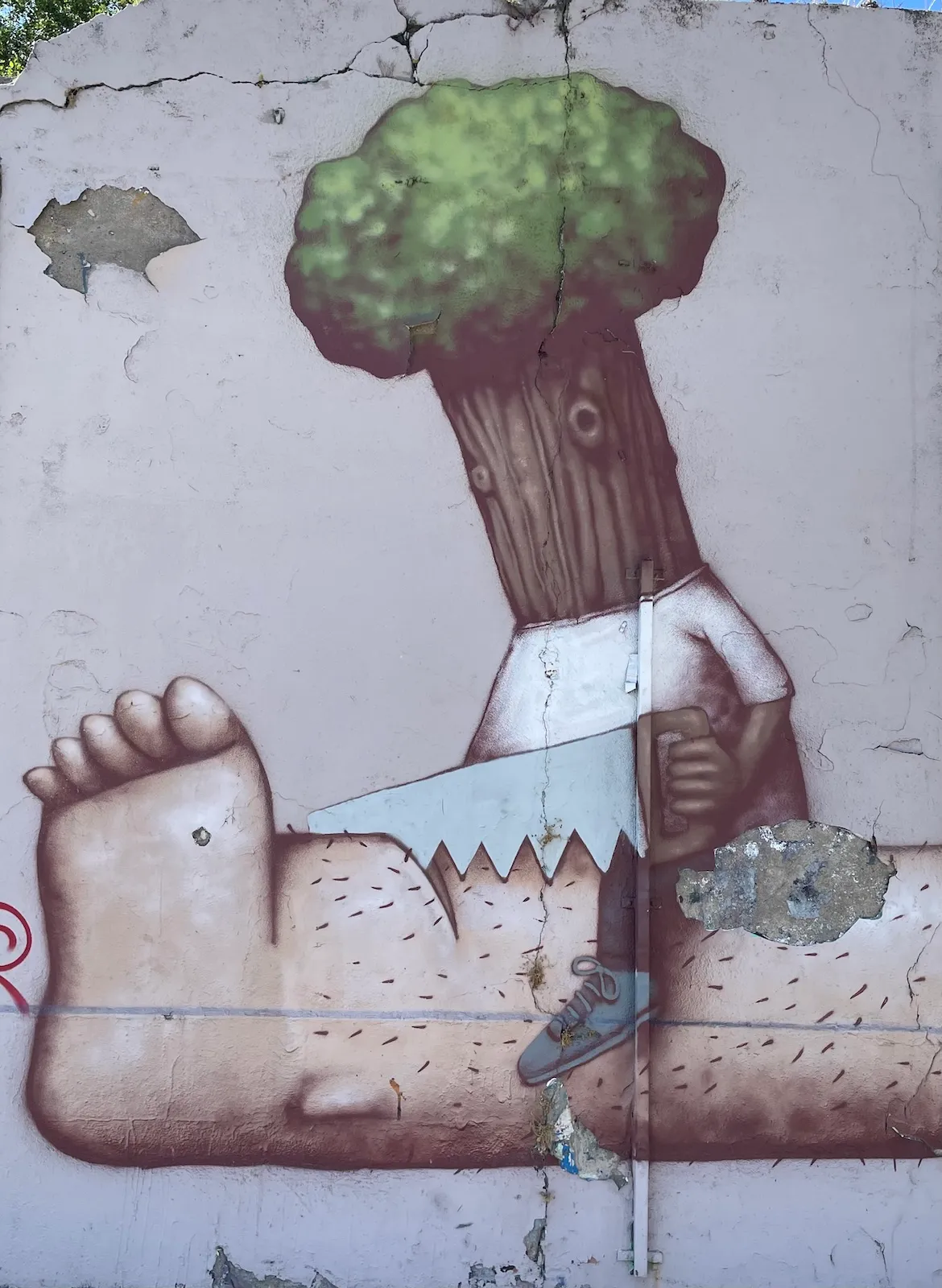 Cut the leg